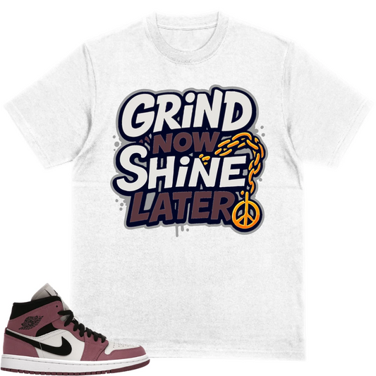 Jordan 1 Mid Se Light Mulberry Women'S Matching None Products (Grind Now Shine Later)