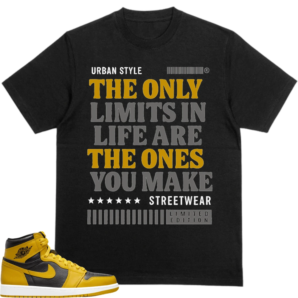 Nike Jordan 1 Retro High Og Pollen (Gs) Custom Sneaker Matching None T-Shirt (Only Limits Are The One You Make)