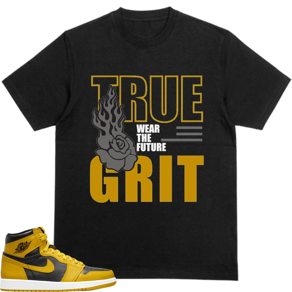 Nike Jordan 1 Retro High Og Pollen (Gs) Custom Sneaker Matching None T-Shirt (True Wear The Future)