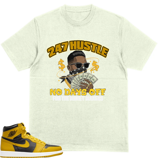 Nike Jordan 1 Retro High Og Pollen (Gs) Custom Sneaker Matching Criton Products (247 hustle no days off)